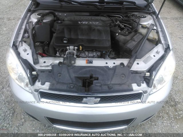 2G1WC5E35D1190995 - 2013 CHEVROLET IMPALA LTZ ვერცხლისფერი ფოტო 10