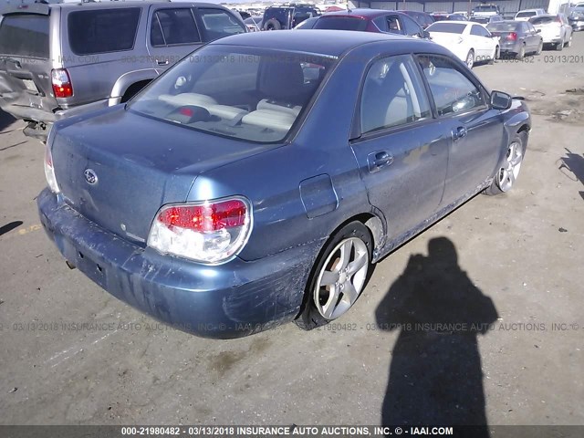 JF1GD61677H518228 - 2007 SUBARU IMPREZA 2.5I BLUE photo 4