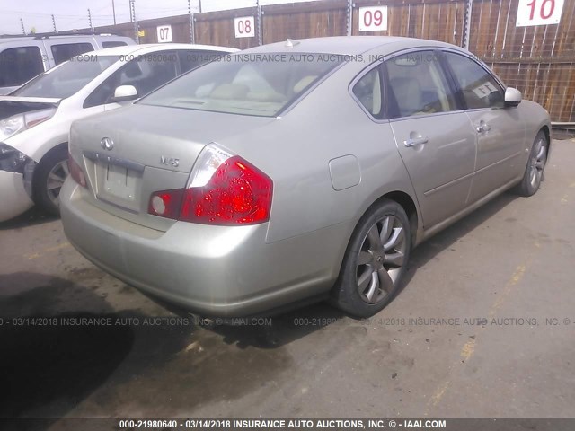 JNKBY01EX6M206342 - 2006 INFINITI M45 SPORT SILVER photo 4