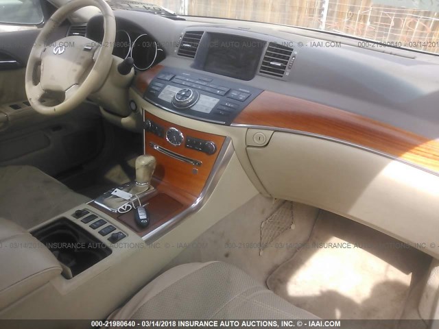 JNKBY01EX6M206342 - 2006 INFINITI M45 SPORT SILVER photo 5