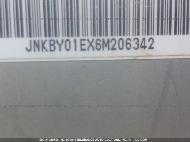 JNKBY01EX6M206342 - 2006 INFINITI M45 SPORT SILVER photo 9