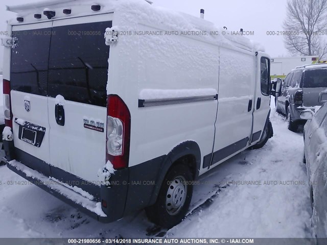 3C6TRVAG2HE508394 - 2017 RAM PROMASTER 1500 1500 STANDARD WHITE photo 4