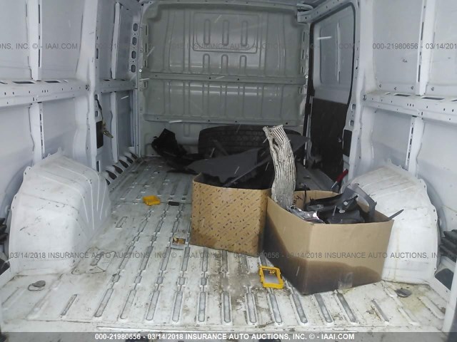 3C6TRVAG2HE508394 - 2017 RAM PROMASTER 1500 1500 STANDARD WHITE photo 8