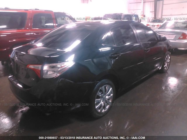 5YFBURHE1EP029800 - 2014 TOYOTA COROLLA L/LE/LE PLS/PRM/S/S PLS BLACK photo 4