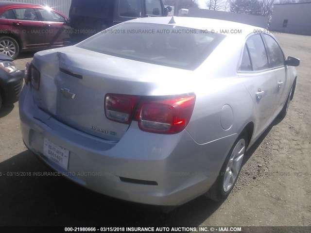 1G11D5RR1DF108209 - 2013 CHEVROLET MALIBU 1LT 银色 照片 4