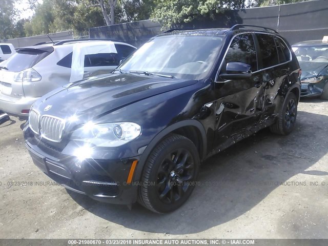 5UXZW0C5XD0B91950 - 2013 BMW X5 XDRIVE35D BLACK photo 2