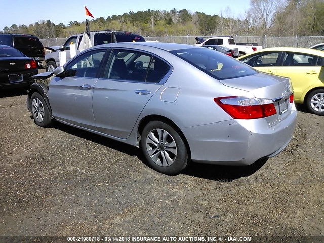 1HGCR2F37EA262858 - 2014 HONDA ACCORD LX SILVER photo 3