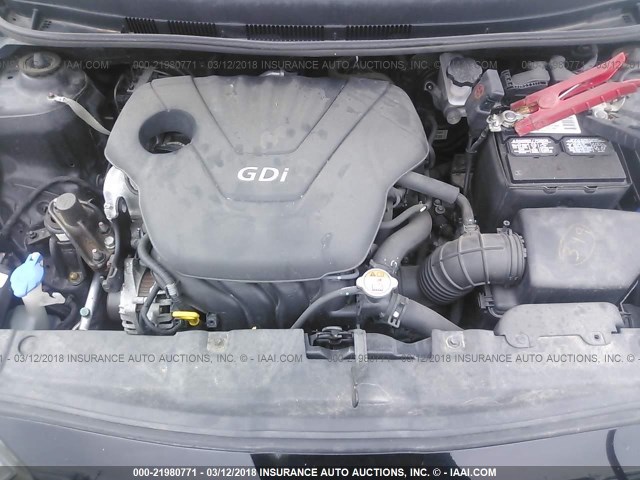 KMHCT5AE7CU041357 - 2012 HYUNDAI ACCENT GLS/GS BLACK photo 10