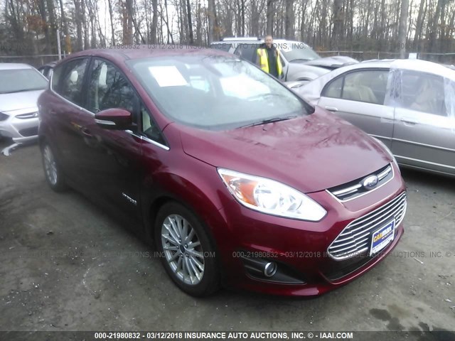 1FADP5BUXDL540637 - 2013 FORD C-MAX SEL RED photo 1