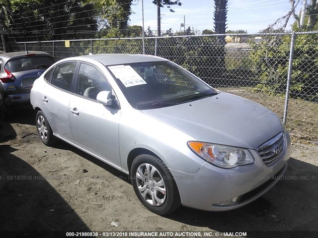 KMHDU4AD7AU165144 - 2010 HYUNDAI ELANTRA BLUE/GLS/SE GRAY photo 1