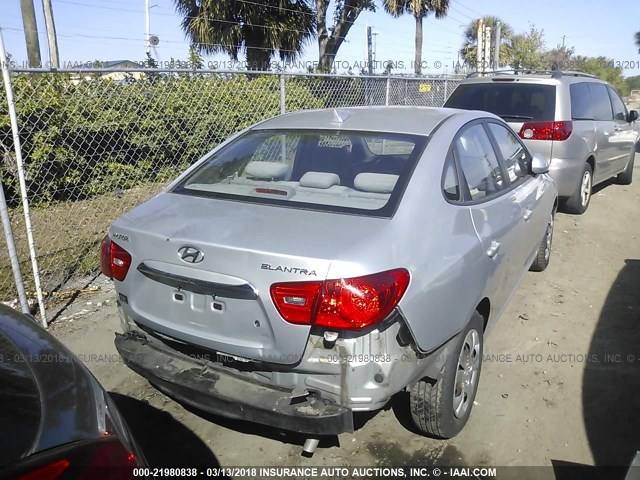 KMHDU4AD7AU165144 - 2010 HYUNDAI ELANTRA BLUE/GLS/SE GRAY photo 6