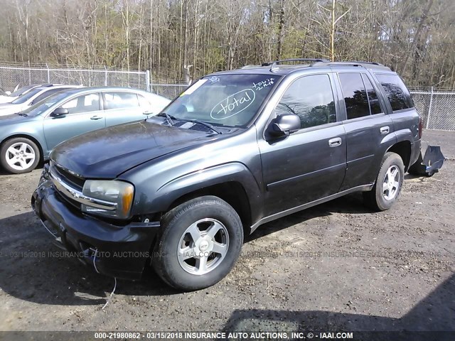 1GNDS13S062309664 - 2006 CHEVROLET TRAILBLAZER LS/LT GRAY photo 2