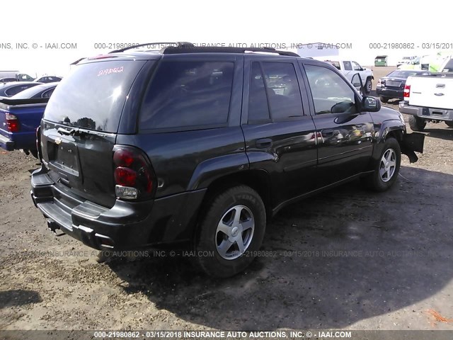 1GNDS13S062309664 - 2006 CHEVROLET TRAILBLAZER LS/LT GRAY photo 4