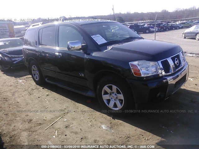 5N1AA08A56N727916 - 2006 NISSAN ARMADA SE/LE BLACK photo 1