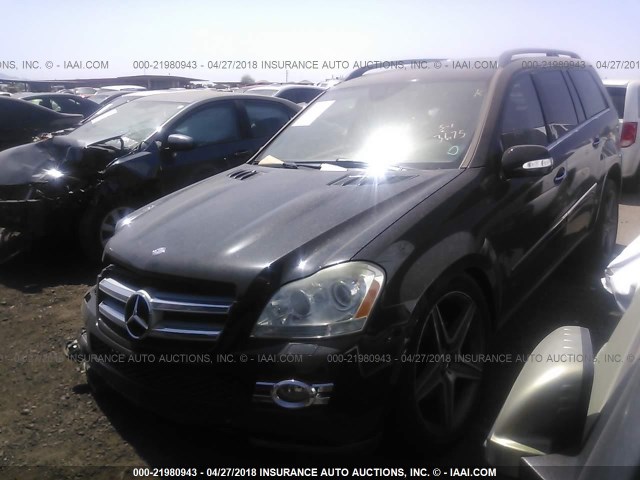 4JGBF71E57A202763 - 2007 MERCEDES-BENZ GL 450 4MATIC BLACK photo 2