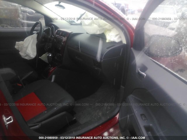 1B3HB78K08D775139 - 2008 DODGE CALIBER R/T RED photo 5