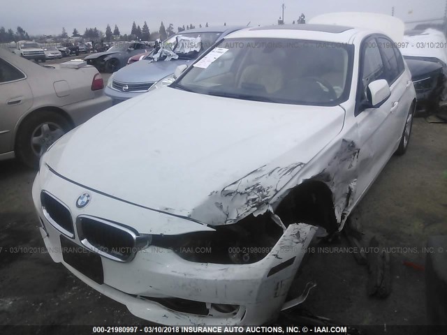 WBA3C1C5XEK111679 - 2014 BMW 328 I SULEV WHITE photo 2