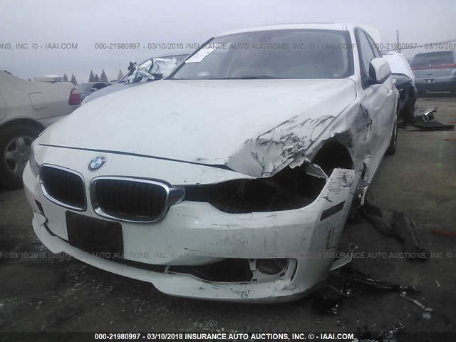 WBA3C1C5XEK111679 - 2014 BMW 328 I SULEV WHITE photo 6