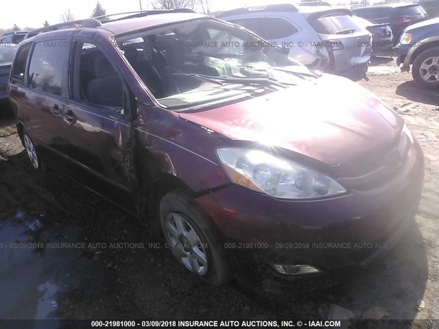 5TDZK22C07S063241 - 2007 TOYOTA SIENNA XLE/XLE LIMITED MAROON photo 1