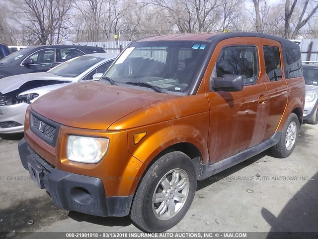 5J6YH28726L019854 - 2006 HONDA ELEMENT EX ORANGE photo 2