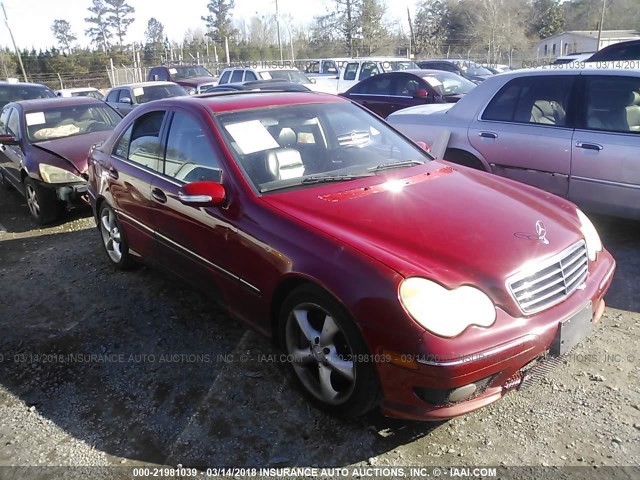 WDBRF52HX6F751309 - 2006 MERCEDES-BENZ C GENERATION 2006 230 RED photo 1