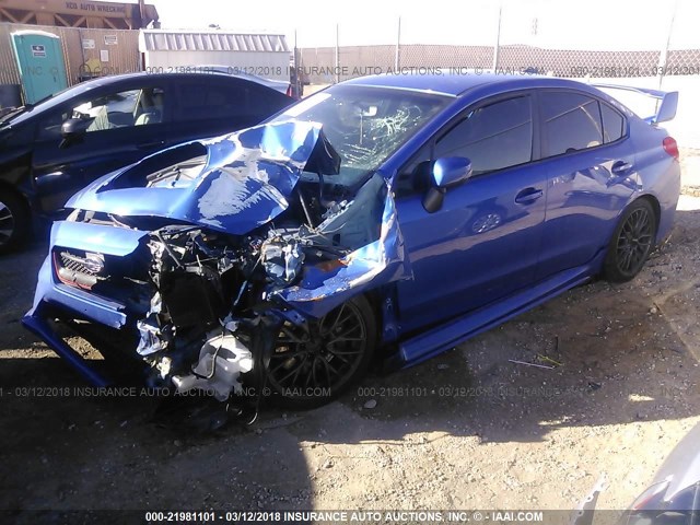 JF1VA2M60G9828915 - 2016 SUBARU WRX STI BLUE photo 2