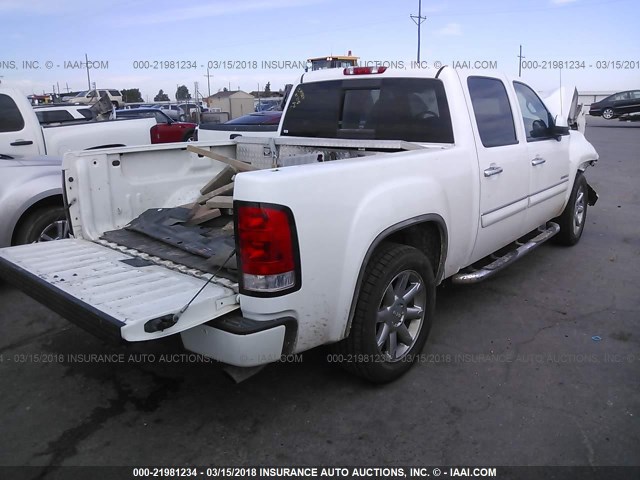 3GTP2XE22CG109023 - 2012 GMC SIERRA K1500 DENALI WHITE photo 4