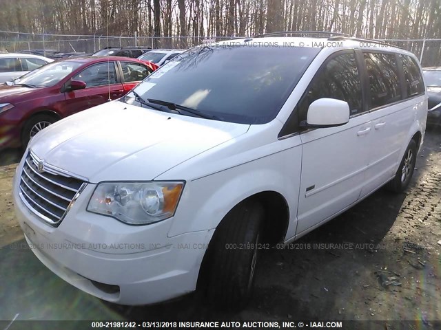 2A8HR54P78R709337 - 2008 CHRYSLER TOWN & COUNTRY TOURING WHITE photo 2