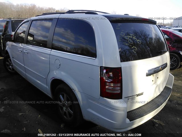 2A8HR54P78R709337 - 2008 CHRYSLER TOWN & COUNTRY TOURING WHITE photo 3