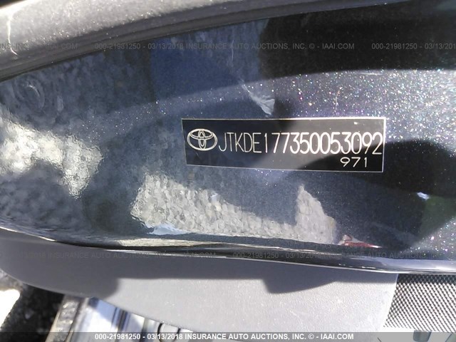 JTKDE177350053092 - 2005 TOYOTA SCION TC 灰色 照片 9