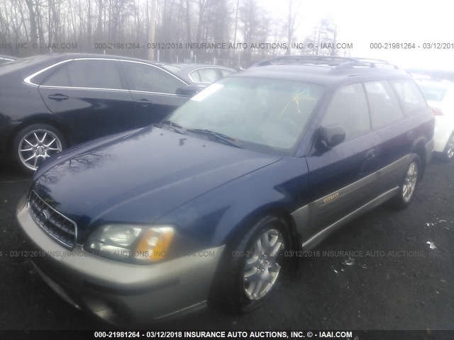 4S3BH675836649391 - 2003 SUBARU LEGACY OUTBACK AWP 蓝色 照片 2
