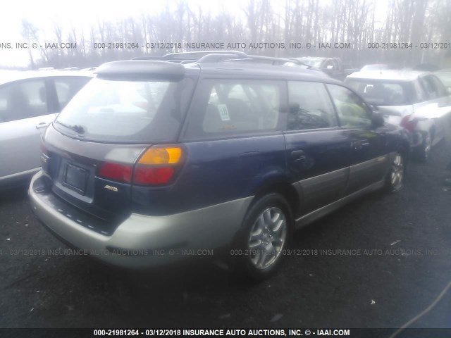 4S3BH675836649391 - 2003 SUBARU LEGACY OUTBACK AWP 蓝色 照片 4