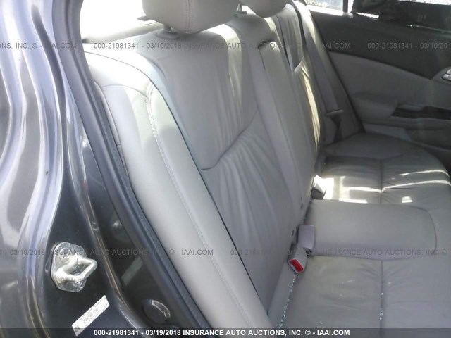 2HGFB2F93CH579931 - 2012 HONDA CIVIC EXL GRAY photo 8