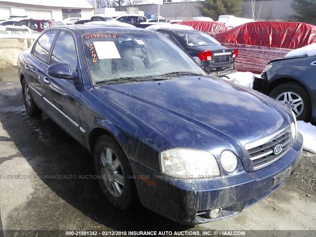 KNAGD126965449387 - 2006 KIA OPTIMA LX/EX BLUE photo 1