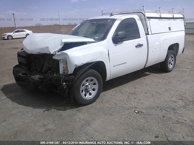 1GCNCPEA9DZ398060 - 2013 CHEVROLET SILVERADO C1500 WHITE photo 2