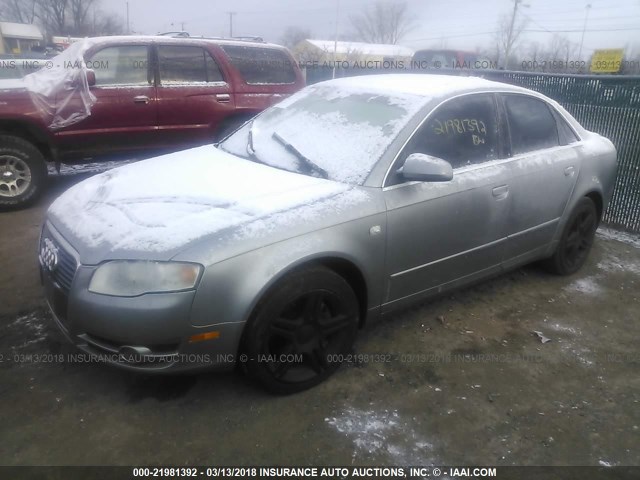 WAUDF78E26A172507 - 2006 AUDI A4 2.0T QUATTRO GRAY photo 2