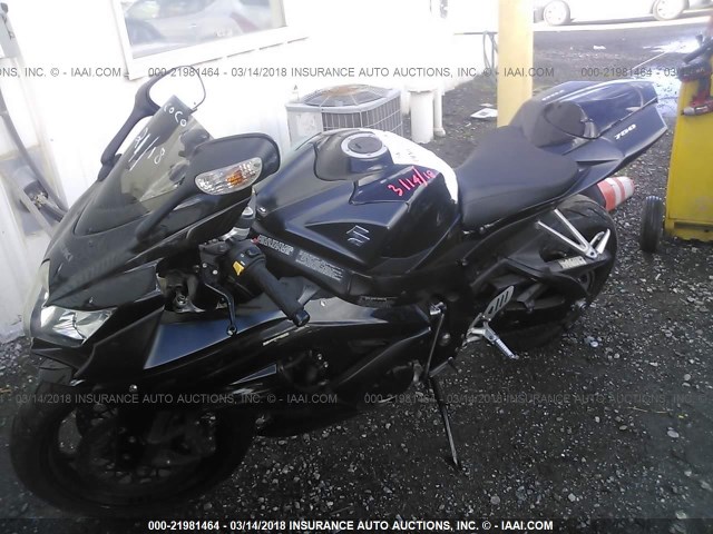 JS1GR7LA582102552 - 2008 SUZUKI GSX-R750 BLACK photo 2