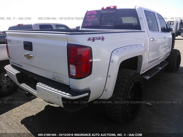 3GCUKTEC4GG228072 - 2016 CHEVROLET SILVERADO K1500 HIGH COUNTRY WHITE photo 4