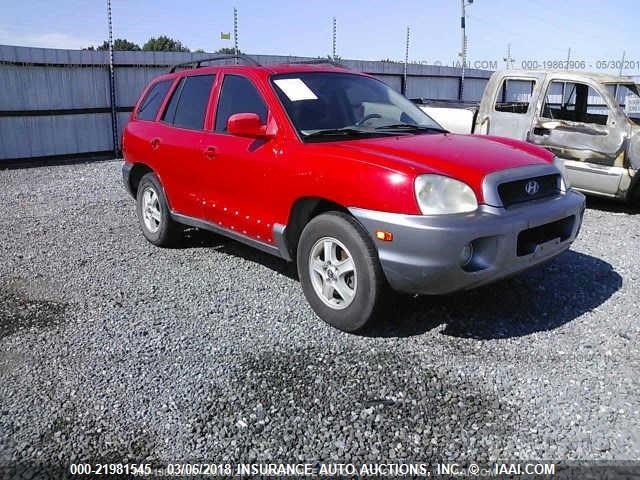 KM8SC13D83U506513 - 2003 HYUNDAI SANTA FE GLS/LX RED photo 1