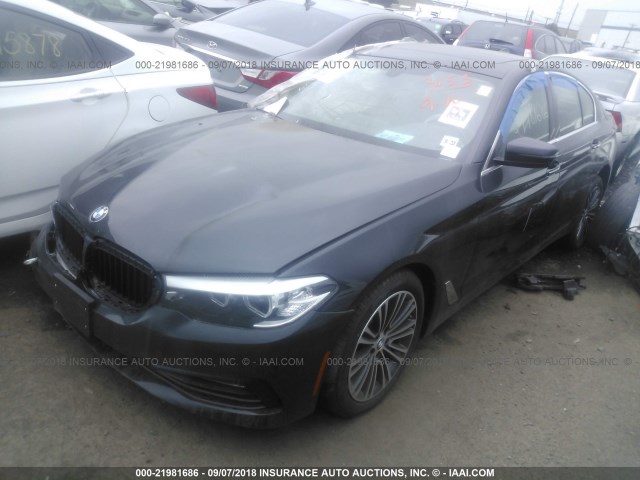 WBAJA7C55JG907818 - 2018 BMW 530 XI BLACK photo 2