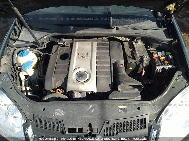 3VWRJ71K08M161564 - 2008 VOLKSWAGEN JETTA WOLFSBURG 黑色 照片 10