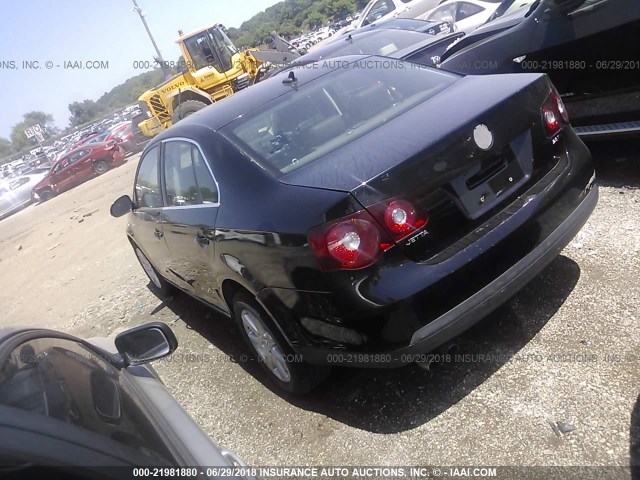 3VWRJ71K08M161564 - 2008 VOLKSWAGEN JETTA WOLFSBURG 黑色 照片 3