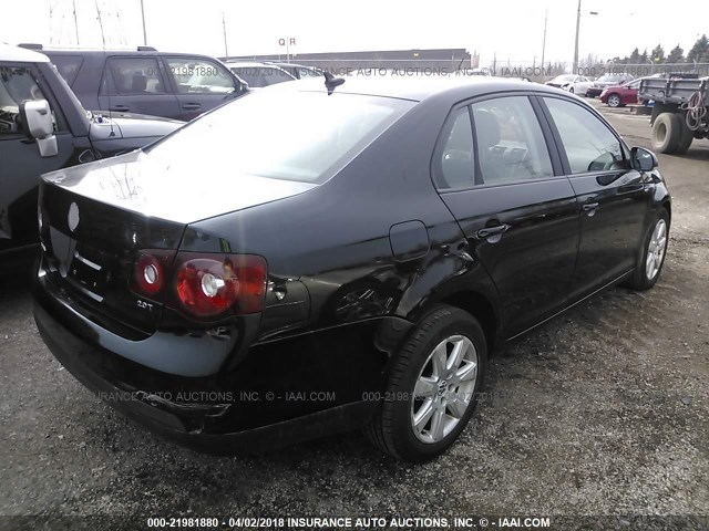 3VWRJ71K08M161564 - 2008 VOLKSWAGEN JETTA WOLFSBURG 黑色 照片 4