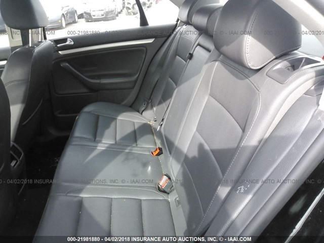 3VWRJ71K08M161564 - 2008 VOLKSWAGEN JETTA WOLFSBURG 黑色 照片 8