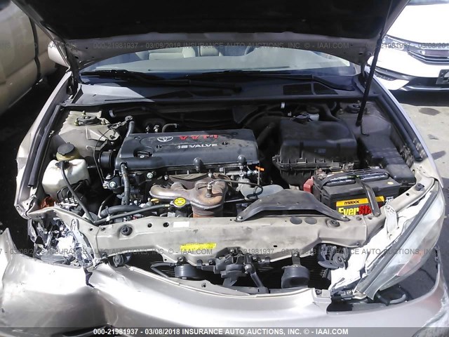 4T1BE30K34U347409 - 2004 TOYOTA CAMRY LE/XLE/SE GOLD photo 10