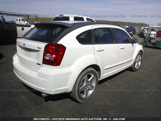 1B3HE78K38D672207 - 2008 DODGE CALIBER R/T WHITE photo 4