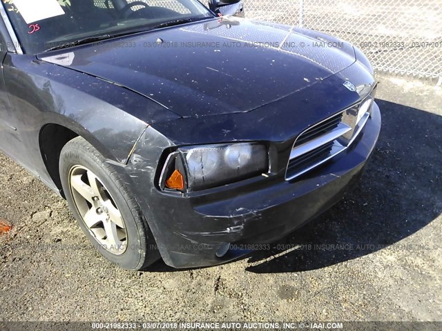 2B3KA33G18H100858 - 2008 DODGE CHARGER SXT BLACK photo 6