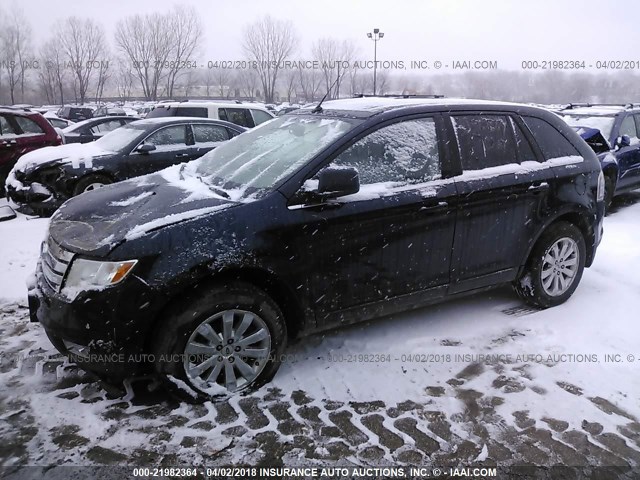 2FMDK39C28BA73404 - 2008 FORD EDGE LIMITED BLACK photo 2