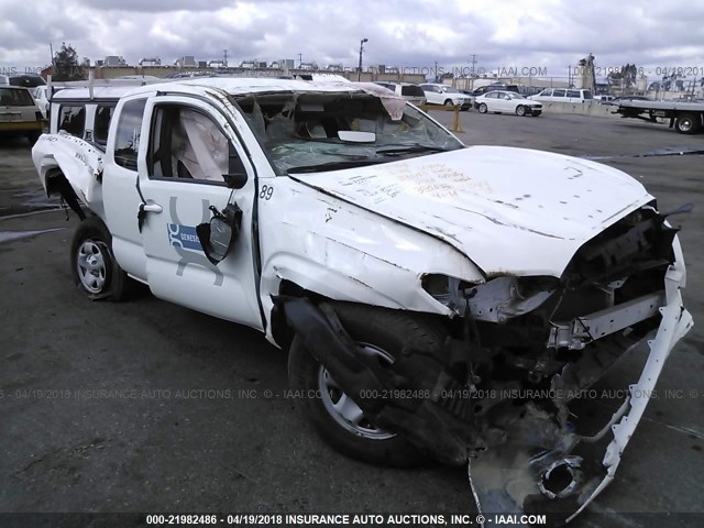 5TFRX5GN6GX065325 - 2016 TOYOTA TACOMA ACCESS CAB/SR/SR5 WHITE photo 1