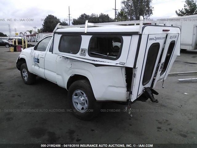 5TFRX5GN6GX065325 - 2016 TOYOTA TACOMA ACCESS CAB/SR/SR5 WHITE photo 3